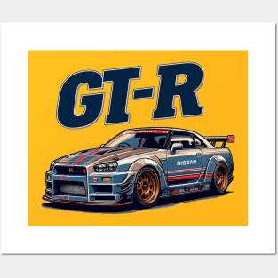 Nissan GT-R R34 Posters and Art